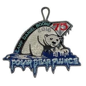 2016 Boy Scouts Of America 75 Anniversary Polar Bear Plunge Patch Daniel Boone